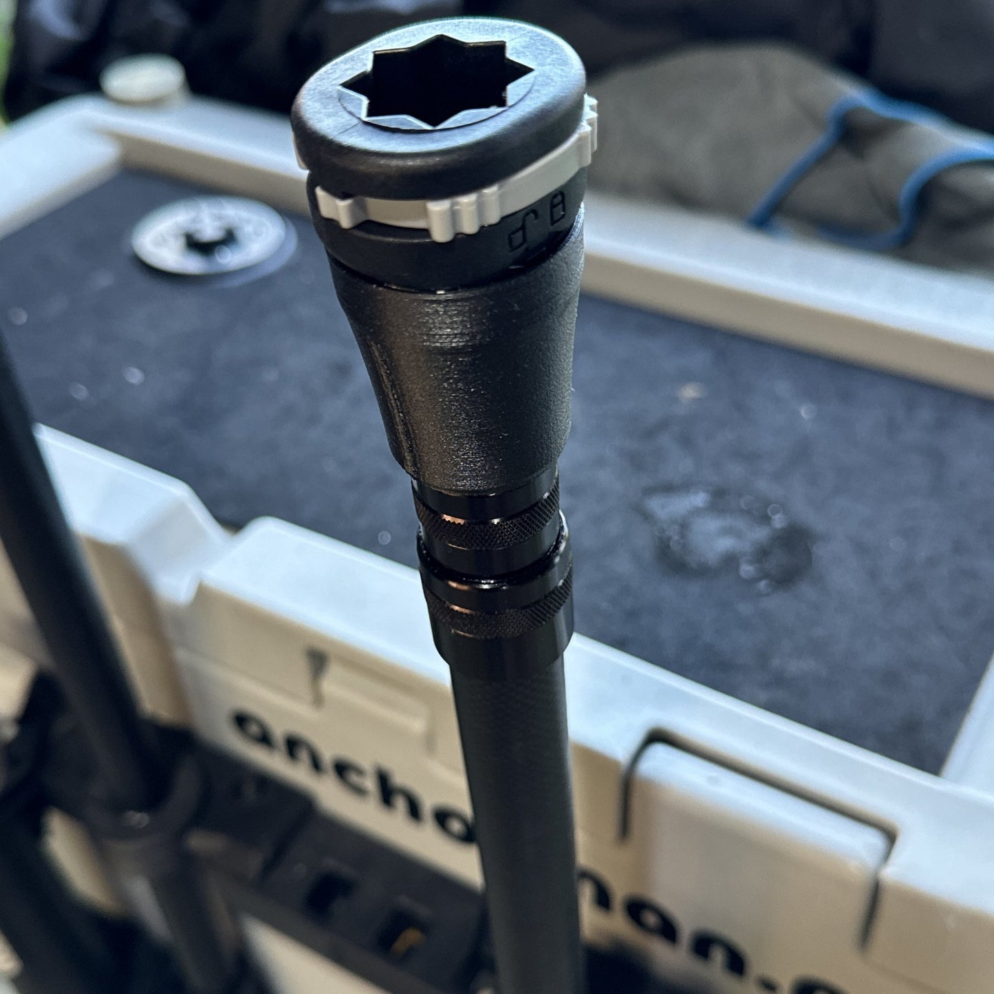 Light/Flag/Camera Pole Rail Blaza mini port for the Seadoo - Side or Rear mount of cooler - FISH - PRO - Anchorman