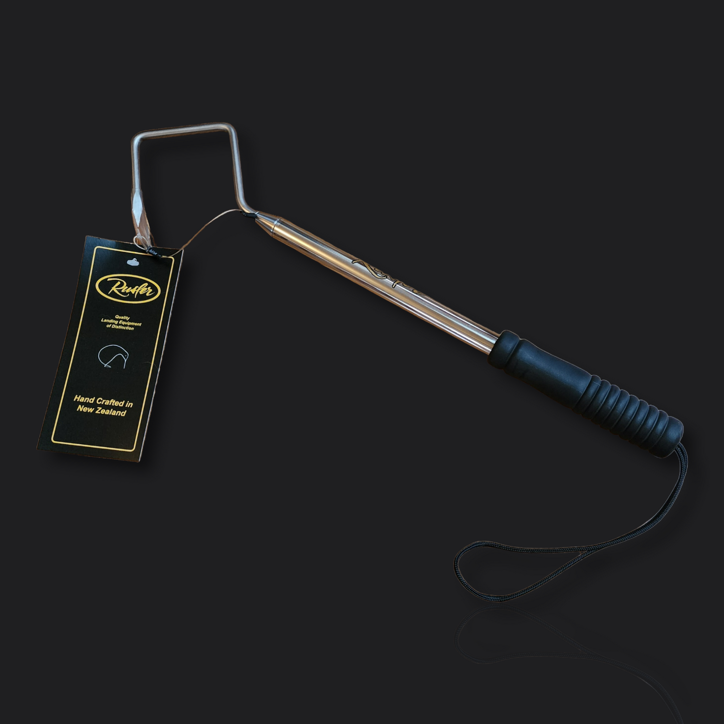 Bichero de acero inoxidable Rusler Fishing de 8 mm a 400 mm con mango de acero inoxidable