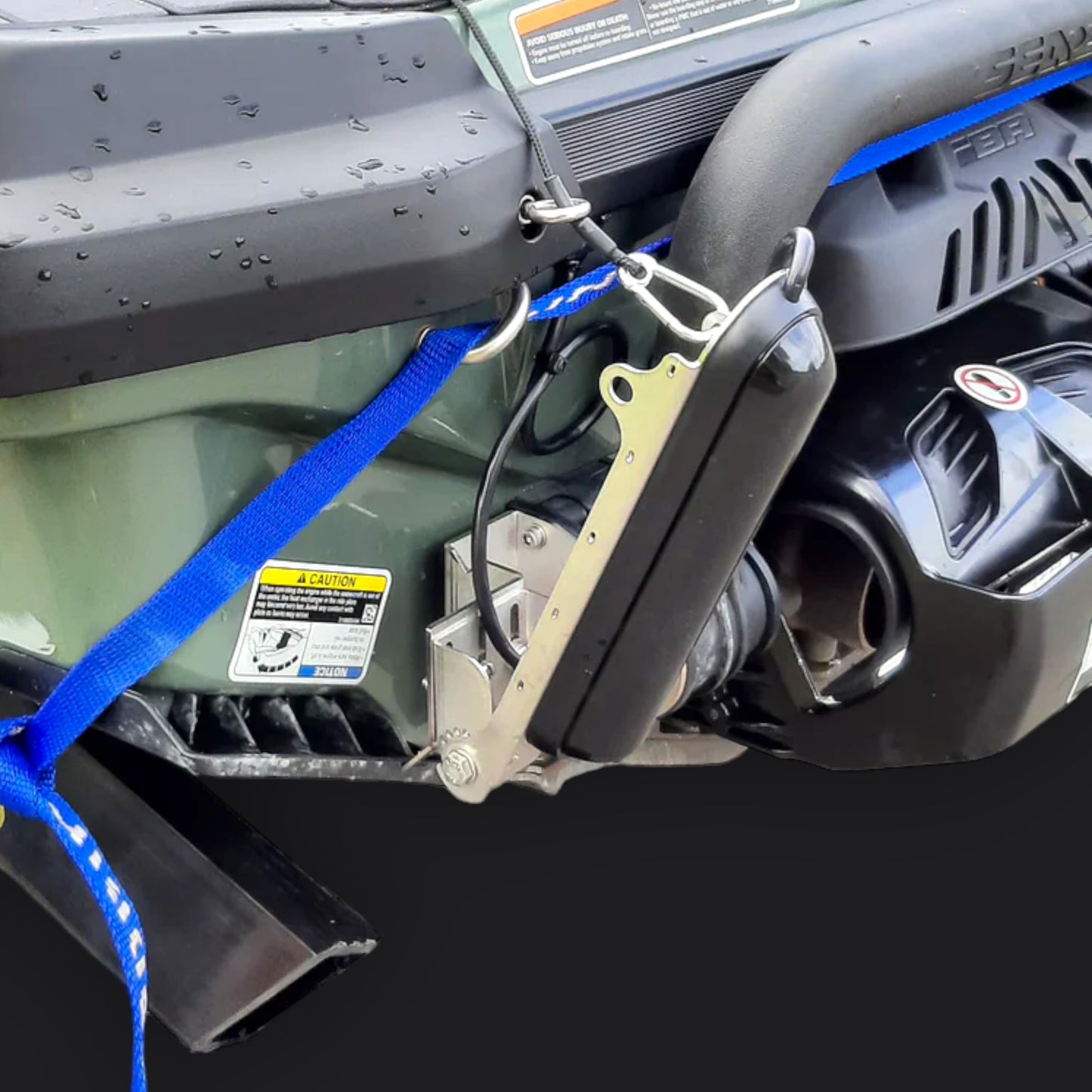 Soporte de transductor para placa de navegación Seadoo Fish Pro/GTX/soporte inferior: transductores Garmin