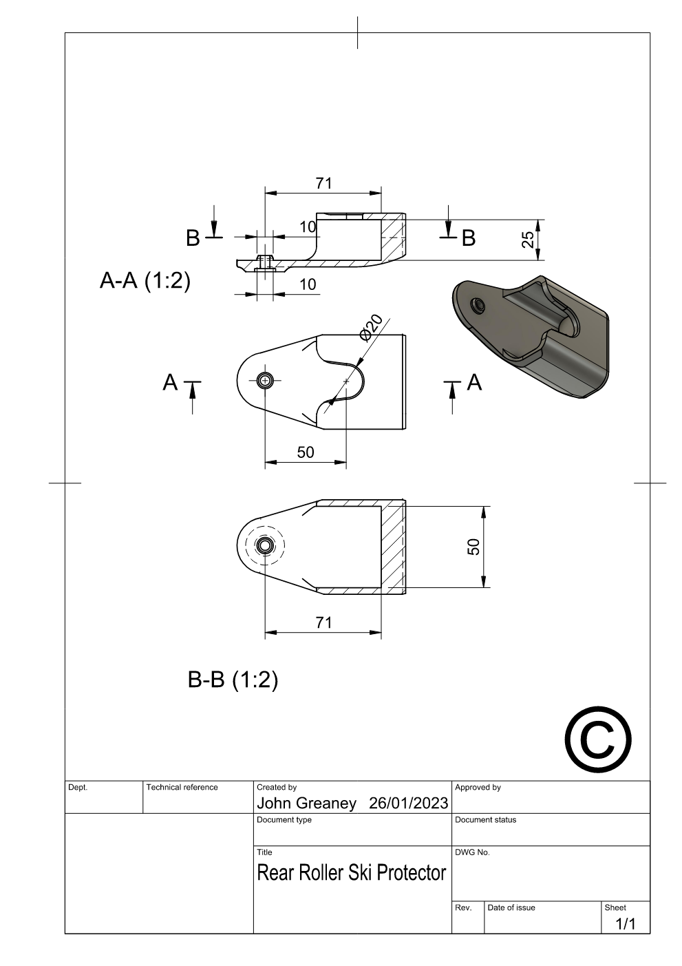 Rear roller ski Protectors